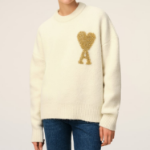 ami Gold Adc Sweater – Off-White
