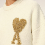 ami Gold Adc Sweater – Off-White