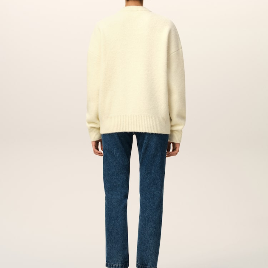 ami Gold Adc Sweater – Off-White