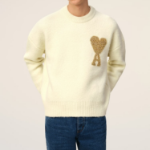 ami Gold Adc Sweater – Off-White