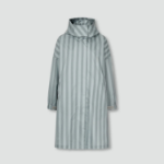 JAJU Loose Fit Hooded Rain Long Jumper – Dark Grey