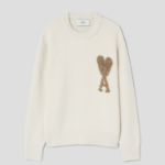 ami Gold Adc Sweater – Off-White