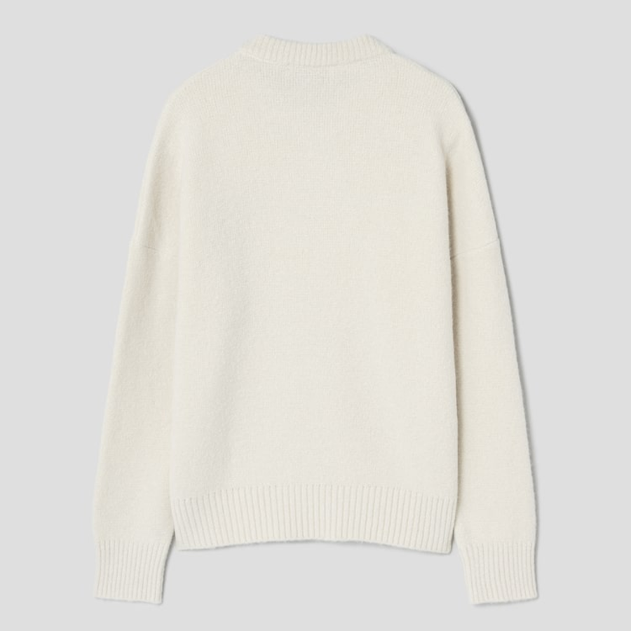 ami Gold Adc Sweater – Off-White