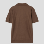 Theory Men Silk Cotton Polo Sweater - Deep Tobacco