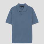 Theory Men Light Bilen Goris Polo Sweater - Dark Rainstorm