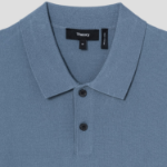Theory Men Light Bilen Goris Polo Sweater - Dark Rainstorm