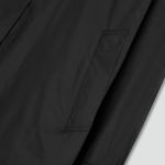 JAJU Loose Fit Hooded Rain Long Jumper – Black