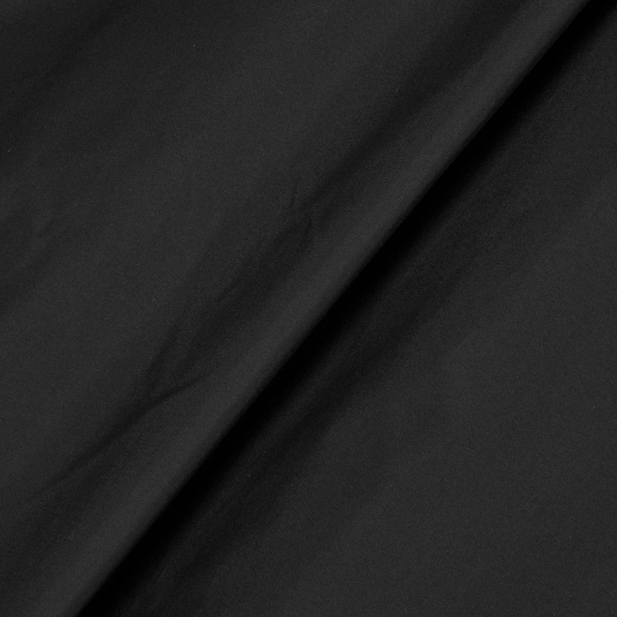 JAJU Loose Fit Hooded Rain Long Jumper – Black