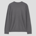 Theory Men Silk Cotton Crew Neck Sweater - Carbon