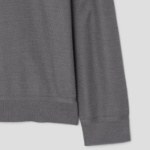 Theory Men Silk Cotton Crew Neck Sweater - Carbon