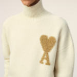 ami Gold Adc Turtleneck – Off-White