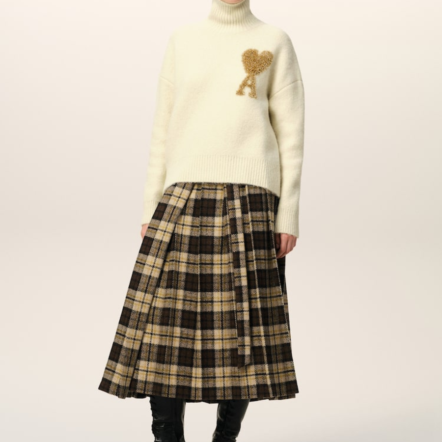 ami Gold Adc Turtleneck – Off-White