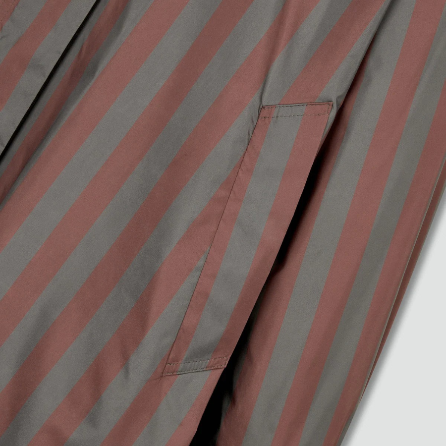 JAJU Loose Fit Hooded Rain Long Jumper – Dark Brown