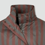 JAJU Loose Fit Hooded Rain Long Jumper – Dark Brown