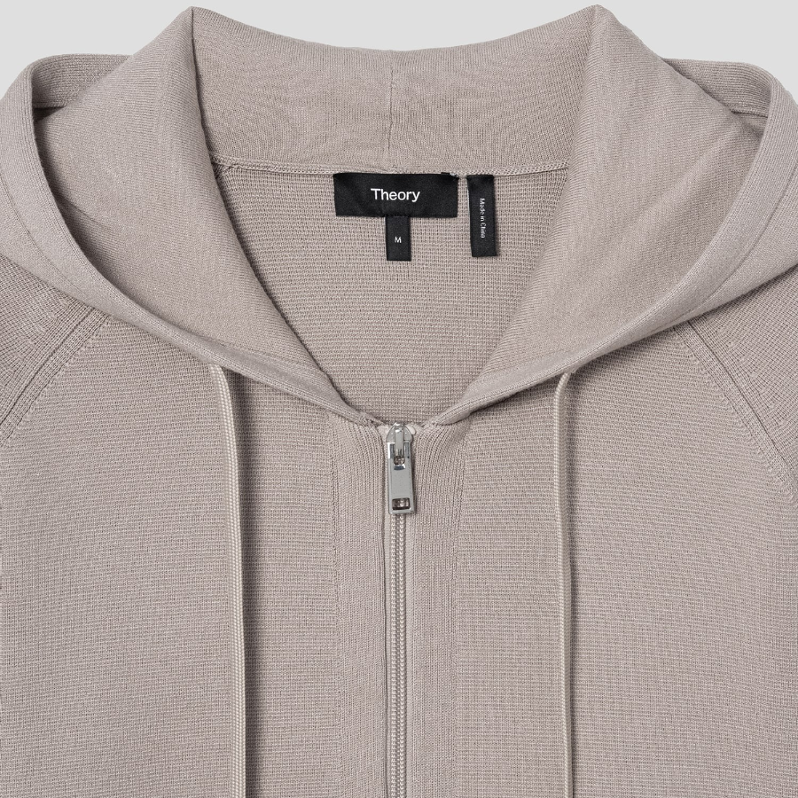 Theory Men Light Bilen Jago Cardigan - Earl Grey