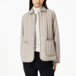 JAJU Corduroy Collar Jacket – Beige