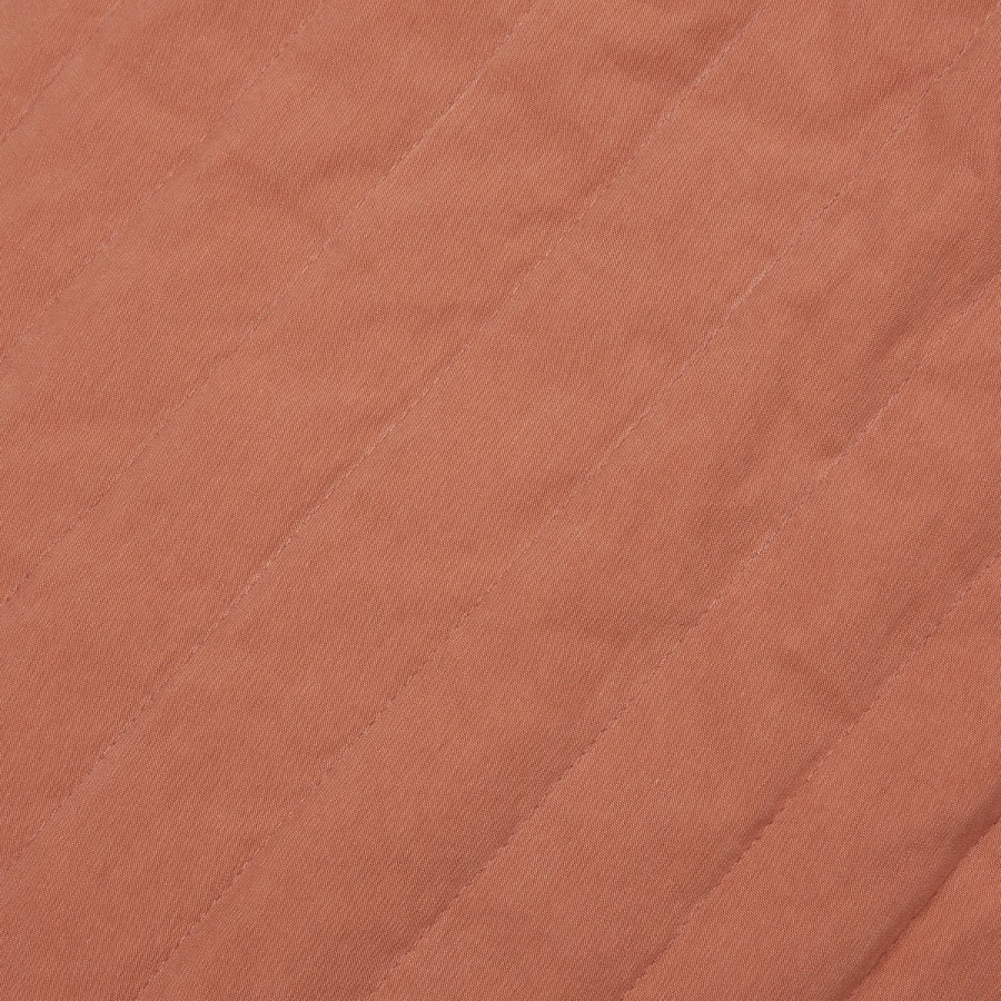 JAJU Quilted Zip-Up Vest – Brick