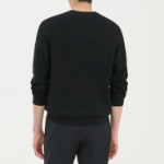 Theory Men Light Bilen Riland Grid Sweater - Black