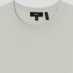Theory Light Bilen Riland Grid Sweater - Light Green