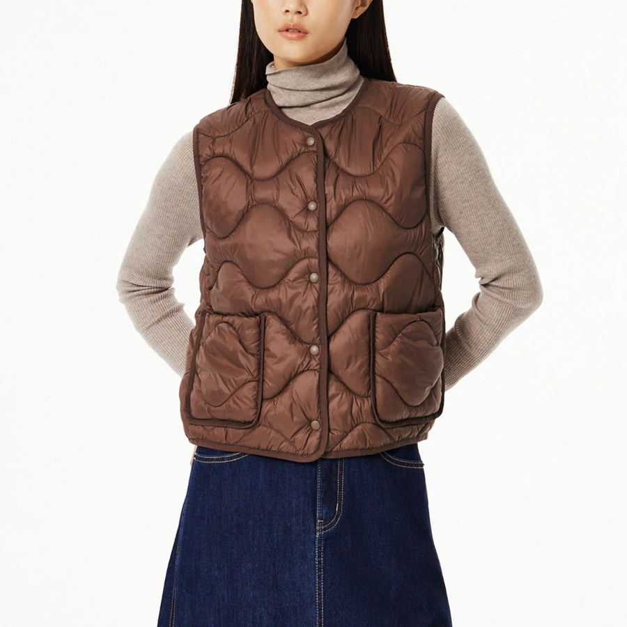 JAJU Pocket Light Vest – Brown