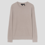 Theory Men Light Bilen Riland Grid Sweater - Earl Grey