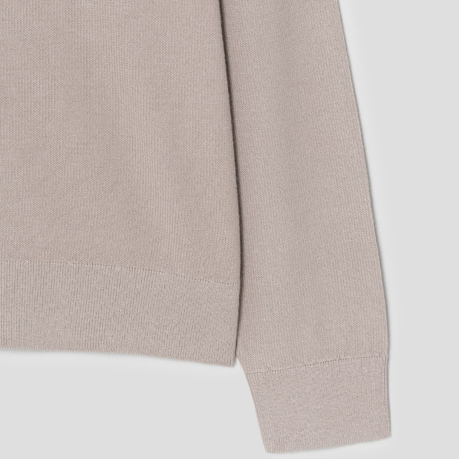 Theory Men Light Bilen Riland Grid Sweater - Earl Grey