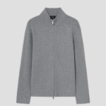 Theory Men Light Bilen Full Zip Cardigan - Melange Grey