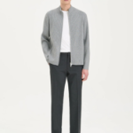 Theory Men Light Bilen Full Zip Cardigan - Melange Grey