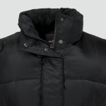 JAJU Loose-Fit Puffer Vest – Black