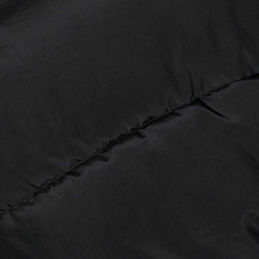 JAJU Loose-Fit Puffer Vest – Black