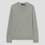 Theory Men Regal Wool Crew Neck Sweater - Greenstone
