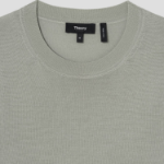Theory Men Regal Wool Crew Neck Sweater - Greenstone