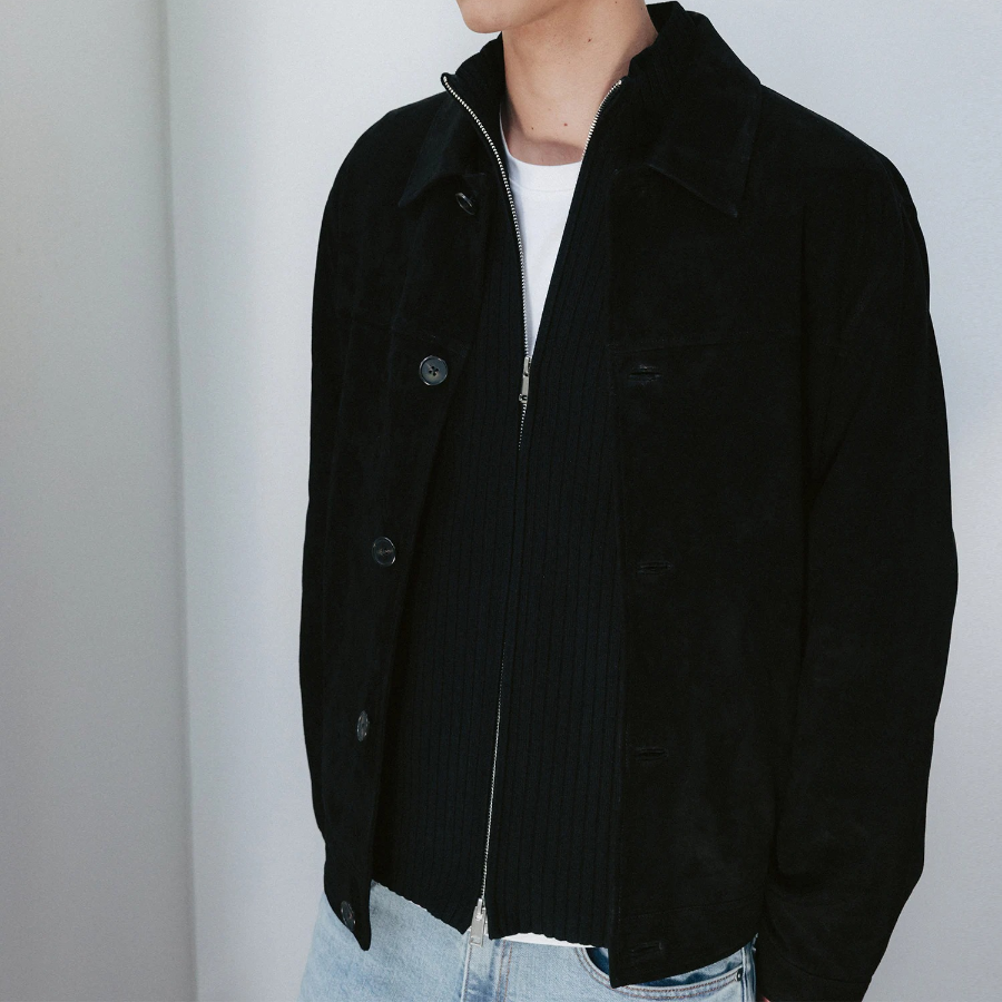 Theory Men Light Bilen Full Zip Cardigan - Black