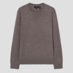 Theory Men Regal Wool Crew Neck Sweater - Brown