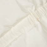 JAJU Loose-Fit High-Neck Puffer Jumper – Ivory