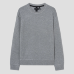 Theory Men Light Bilen Relax Crew Neck Sweater - Melange Grey