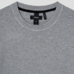 Theory Men Light Bilen Relax Crew Neck Sweater - Melange Grey