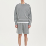 Theory Men Light Bilen Relax Crew Neck Sweater - Melange Grey