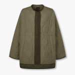 JAJU Loose-Fit Light Padded Jacket – Khaki