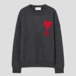 ami Intarsia Adc Sweater – Grey