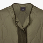 JAJU Loose-Fit Light Padded Jacket – Khaki