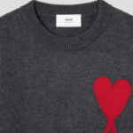 ami Intarsia Adc Sweater – Grey