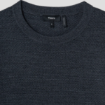 Theory Men Novo Merino Maden Crew Neck Sweater - Charcoal Melange