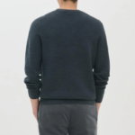 Theory Men Novo Merino Maden Crew Neck Sweater - Charcoal Melange