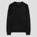 Theory Men Regal Wool Crew Neck Sweater - Black