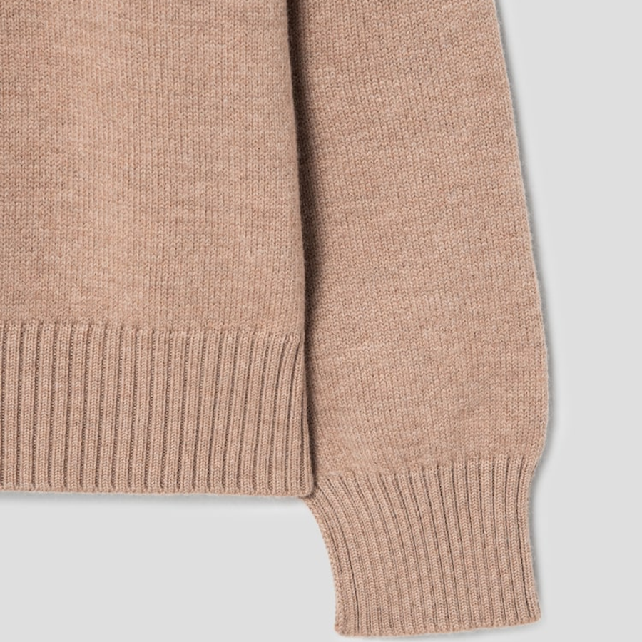 ami Intarsia Adc Sweater – Camel