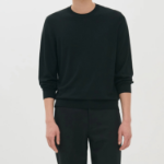Theory Men Regal Wool Crew Neck Sweater - Black