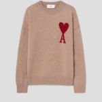 ami Intarsia Adc Sweater – Camel