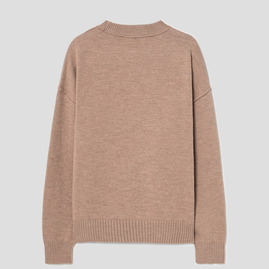 ami Intarsia Adc Sweater – Camel