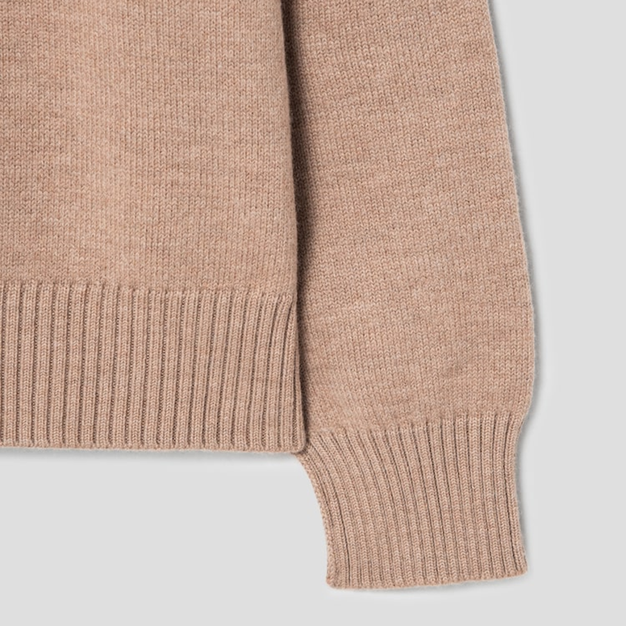 ami Intarsia Adc Sweater – Camel